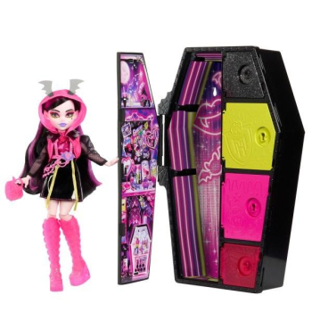 Monster High Straszy sekrety Draculaura neon